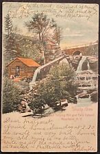 Windham NY Catskill Mountains~Shady Glen Wood Turning Mill & Falls 1904 Postcard picture