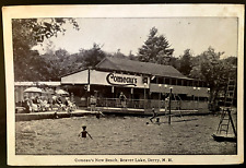 Vintage Postcard 1940's Comeau's New Beach, Beaver Lake, Derry, New Hampshire NH picture