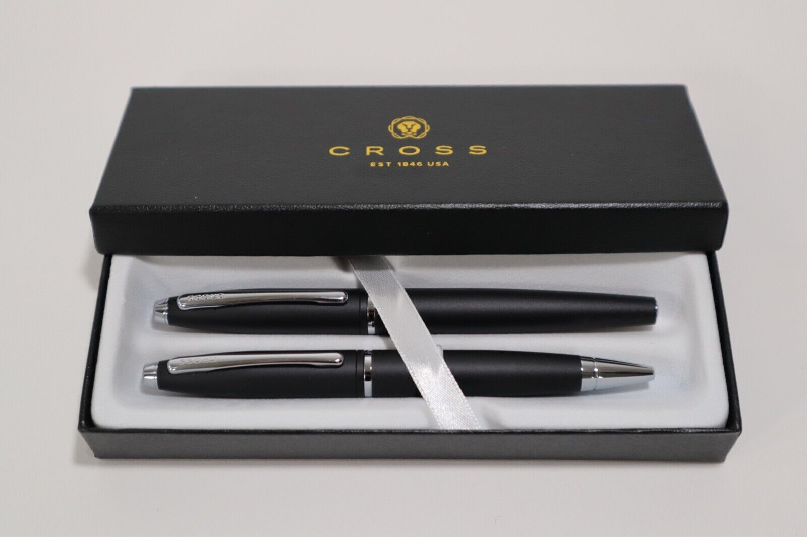 2 in 1 CROSS CALAIS BALLPOINT PEN AT0112-3 BLACK MATTE WITH GIFT BOX
