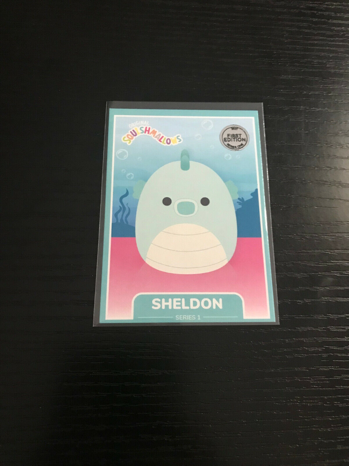 2021 KellyToy Squishmallows 1st Edition Base Card - Sheldon - Very Rare 1/1230