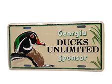 Ducks Unlimited Georgia Sponsor CAST ALUMINUM License Plate picture