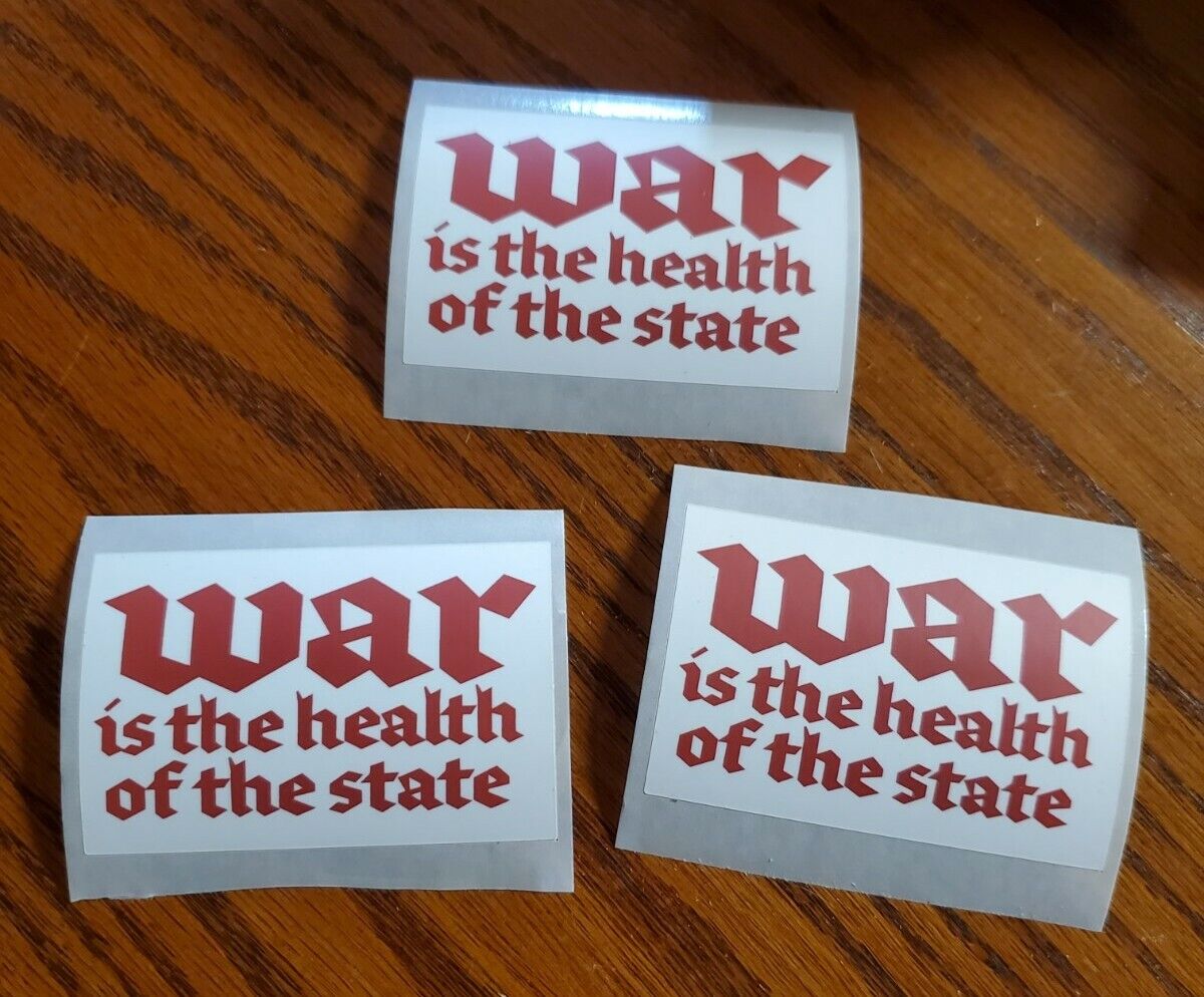 George Orwell 1984 Stickers Lot Of 3 Anti War Military Industrial Complex PEACE 
