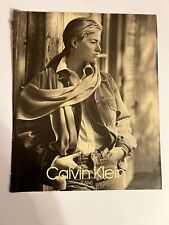 Vtg 1990s Calvin Klein Jeans Ad, Black and White picture