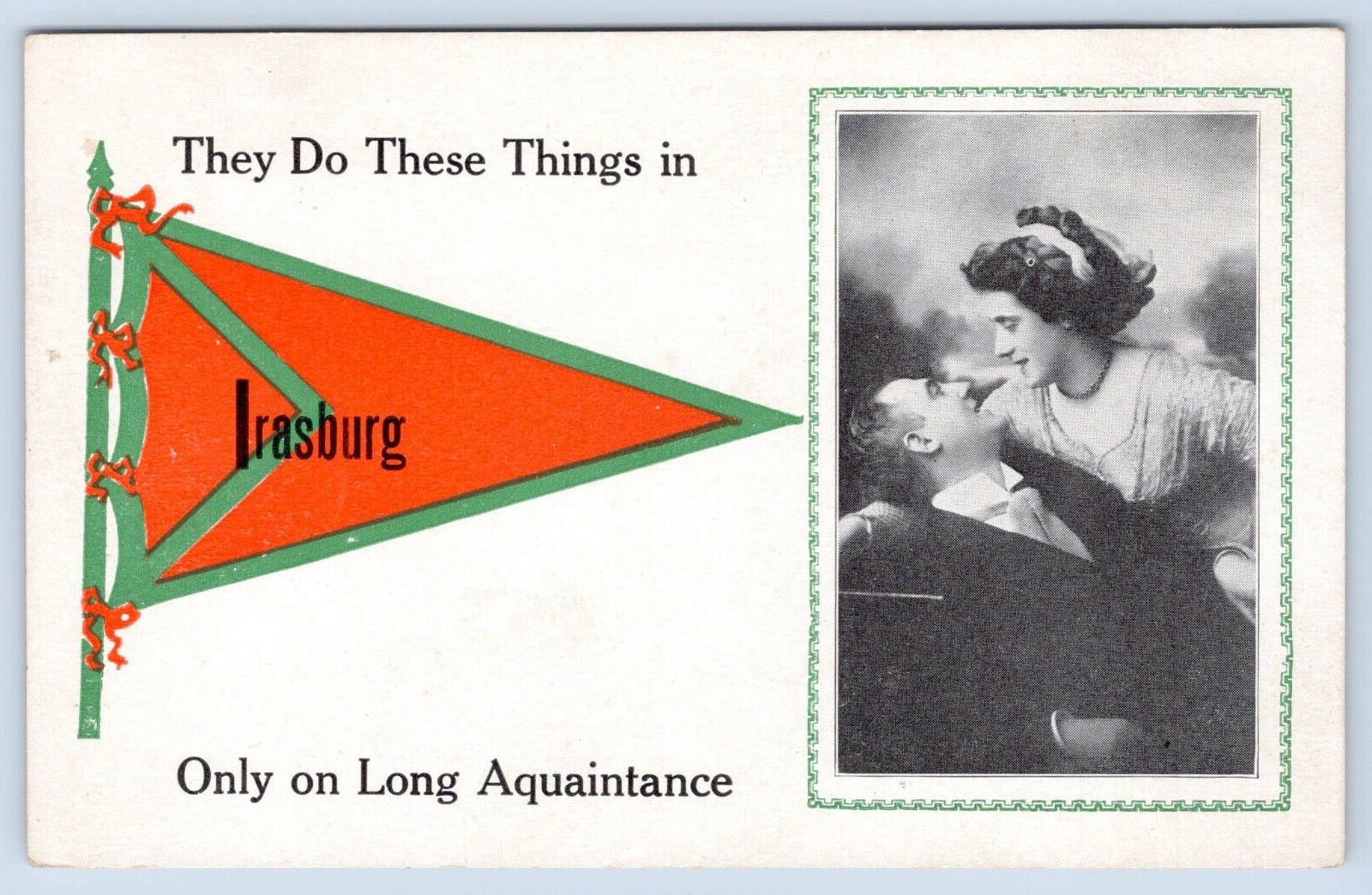 \'They Do These Things In\' Irasburg Vermont Orleans County VT Vintage Postcard