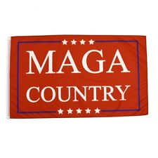 Red 3x5 MAGA Country President Donald Trump Flag 3'x5' Make America Great Banner picture