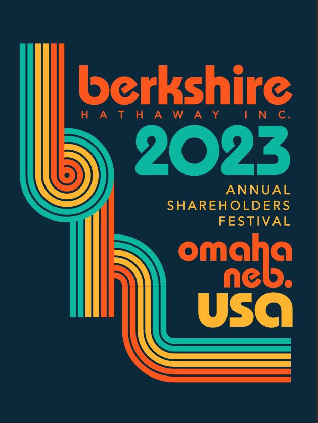 2X 2023 BERKSHIRE HATHAWAY Shareholder Meeting Credential Badge TWO PASS Buffett