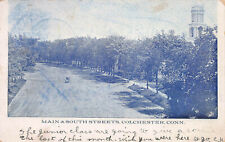 Main & South Streets, Colchester, Connecticut, Very Early Postcard, Used in 1908 picture