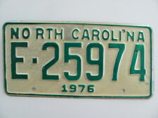 1976 NORTH CAROLINA NC LICENSE PLATE TAG E-25974, NEVER USED,NEW, ORIGINAL, NICE picture