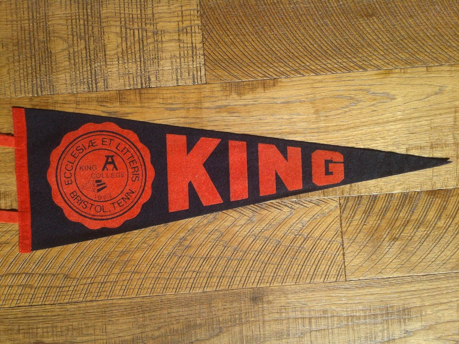 KING COLLEGE Pennant  The Tornado  of Bristol, Tennessee