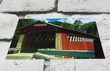 Postcard Chiselville Bridge Arlington Vermont Covered Bridge Vtg picture