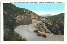 Postcard Ridge Route Los Angeles To Bakersfield California Old Cars  Vintage picture