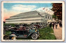 Postcard Hagerstown MD Poultry Hall at Fair Grounds Vintage Autos 1916 picture