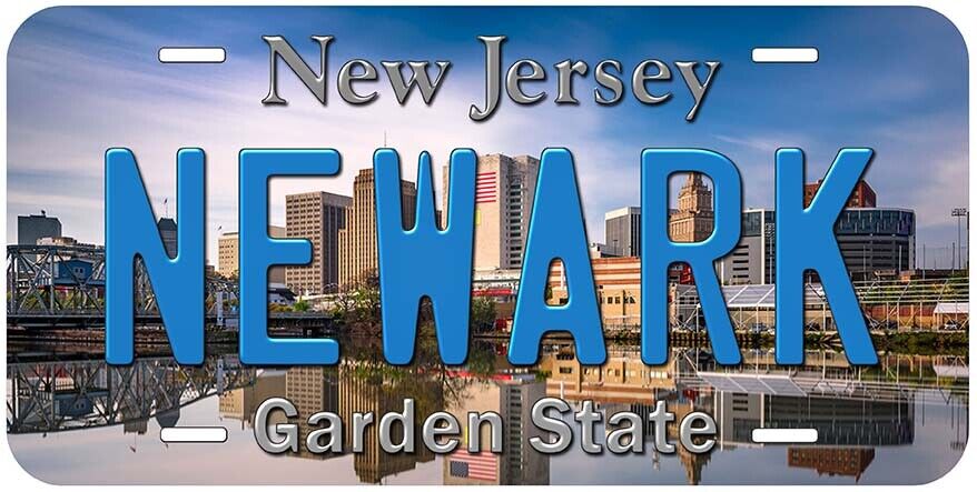 Newark New Jersey Novelty Car License Plate