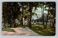 Highgate Springs VT-Vermont, Ferncroft Cottage, Vintage c1910 Postcard picture