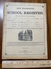1890 school register New Hampshire Farmington NH Annie Johnson Perkins Averill picture