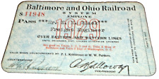 1929 BALTIMORE & OHIO RAILROAD EMPLOYEE PASS #11948 picture