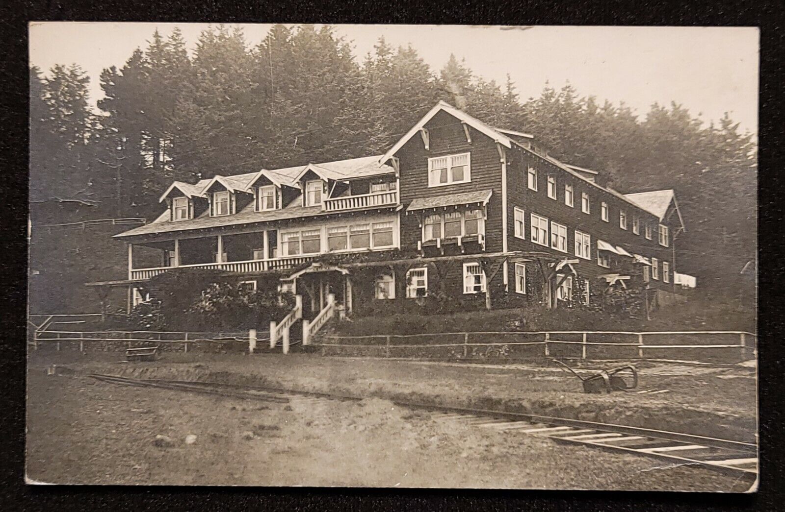 R.P.P.C. of Hotel in Marshfield, Oregon. 1920's (Coos Bay)