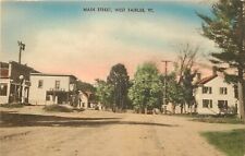 Hand Colored Postcard; West Fairlee VT Main Street Scene, Orange County, Posted picture
