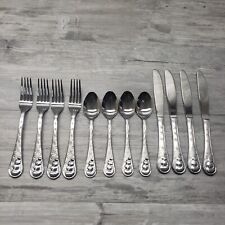 SNOWMAN FROST Cambridge 12 Pieces - 4 Settings Used 18/0 Stainless Flatware picture