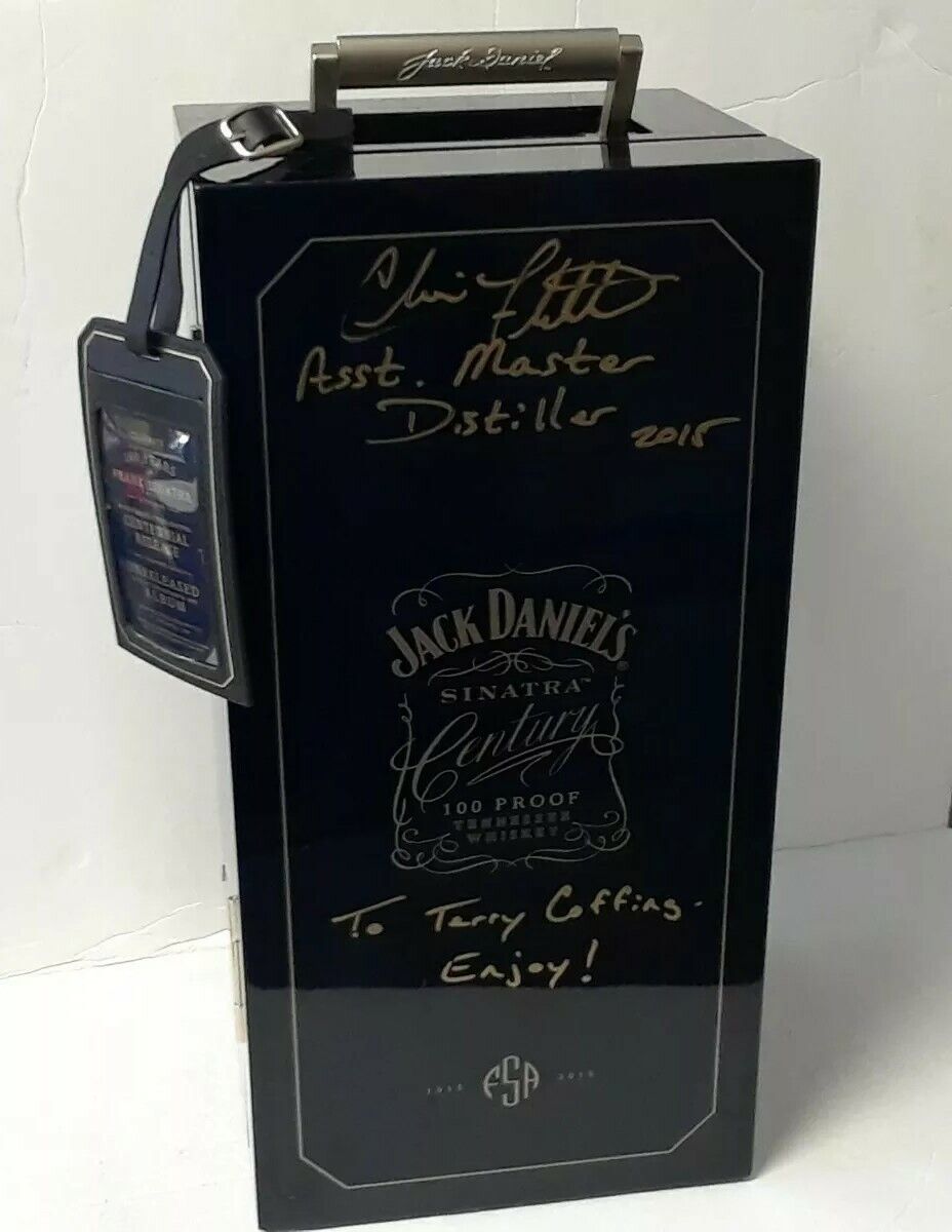 Rare Jack Daniel\'s Sinatra Century Case Sign by Master Distiller Chris Fletcher 
