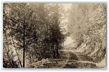 1917 Willoughby Lake Drive Dirt Road Westmore Vermont VT RPPC Photo Postcard picture