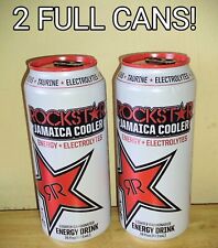 RARE 2X ROCKSTAR ENERGY DRINK - JAMAICA COOLER TWO FULL 16oz Cans picture