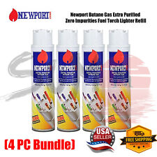 Newport Butane Gas Extra Purified Zero Impurities Fuel Torch Lighter  - 4 CANS picture