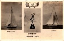 International Yacht Races Newport Rhode Island Endeavour II & Range Vintage RPPC picture
