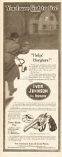 1917 Iver Johnson Arms Safety Automatic Revolver Fitchburg MA Help Burglars Ad picture
