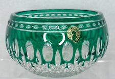 WATERFORD CRYSTAL CLARENDON EMERALD GREEN 6” BOWL, #CRB6 picture