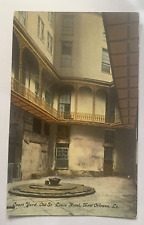 Court Yard Old St. Louis Hotel New Orleans Vintage Postcard picture