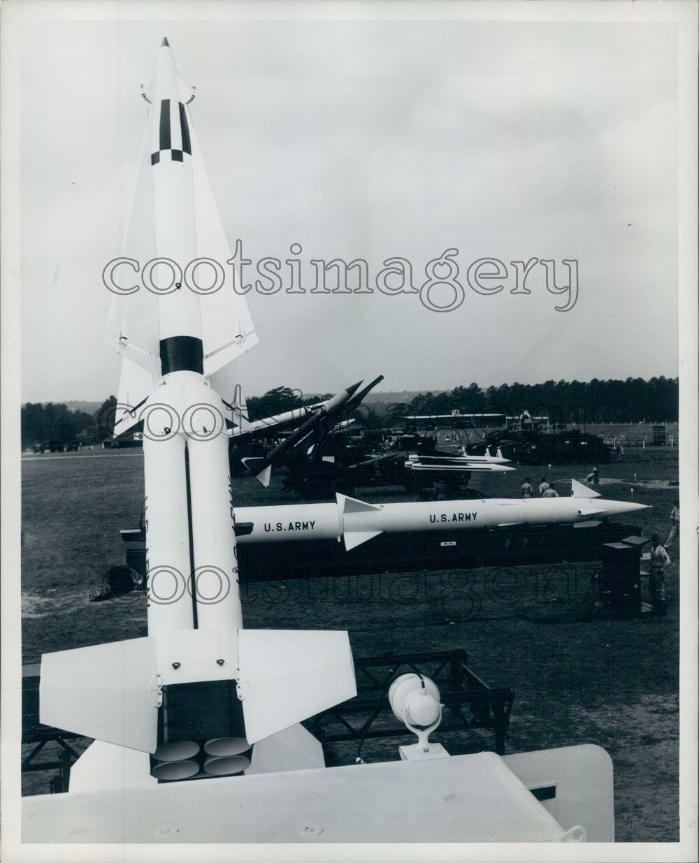 1960 US Missile Collection 1960s Ft Benning Hercules Nike Zeus Hawk Press Photo