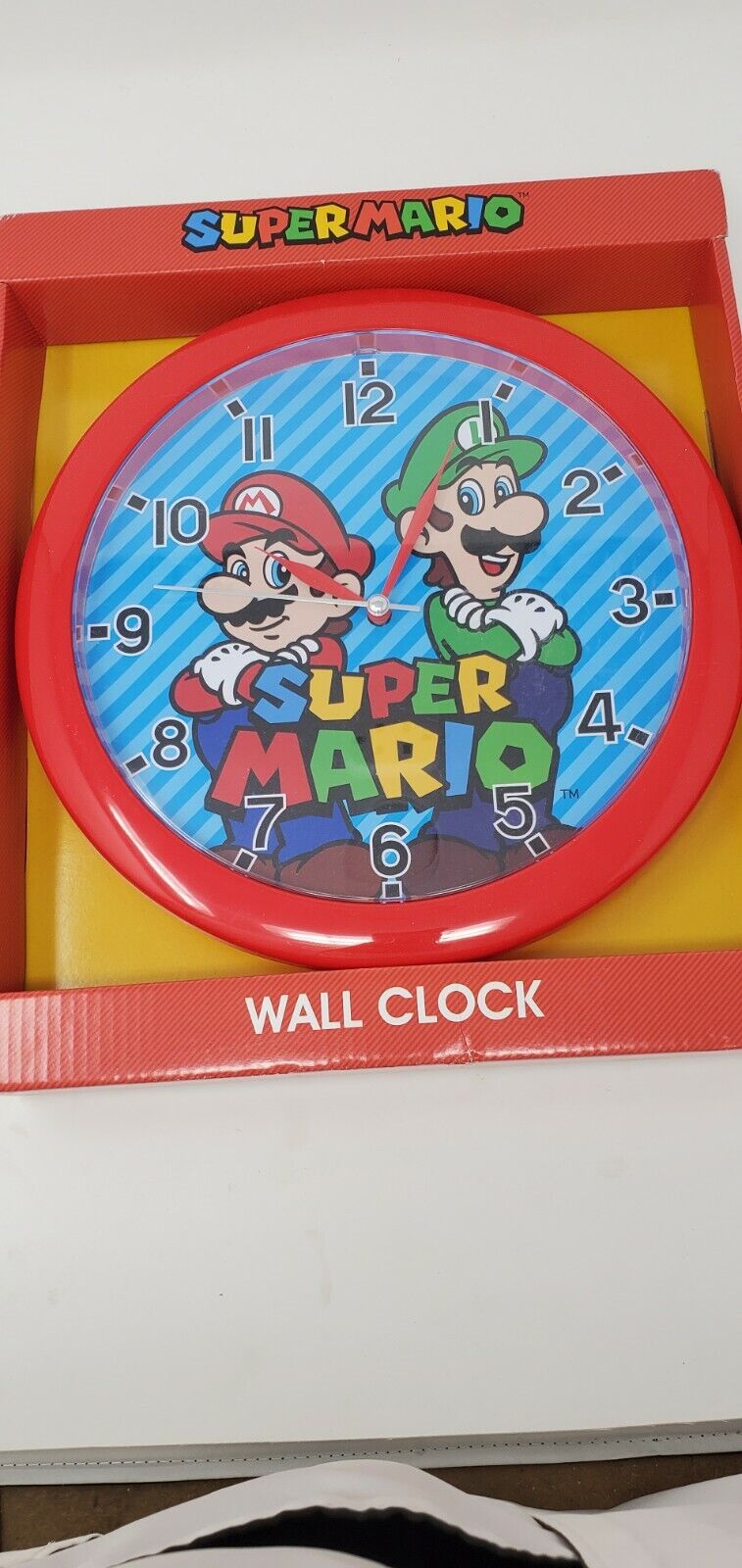 Super mario wall clock