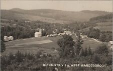 RPPC West Wardsboro Vermont birds eye view 1904-1920s CYKO photo postcard F432 picture