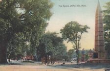 Vtg Postcard Concord Monument Square Massachusetts Lexington Road Historic Dist picture