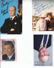 4 PC LOT SIGNED Actor Photos: Clayton Moore, Jackson Montgomery, Richard Moll et picture