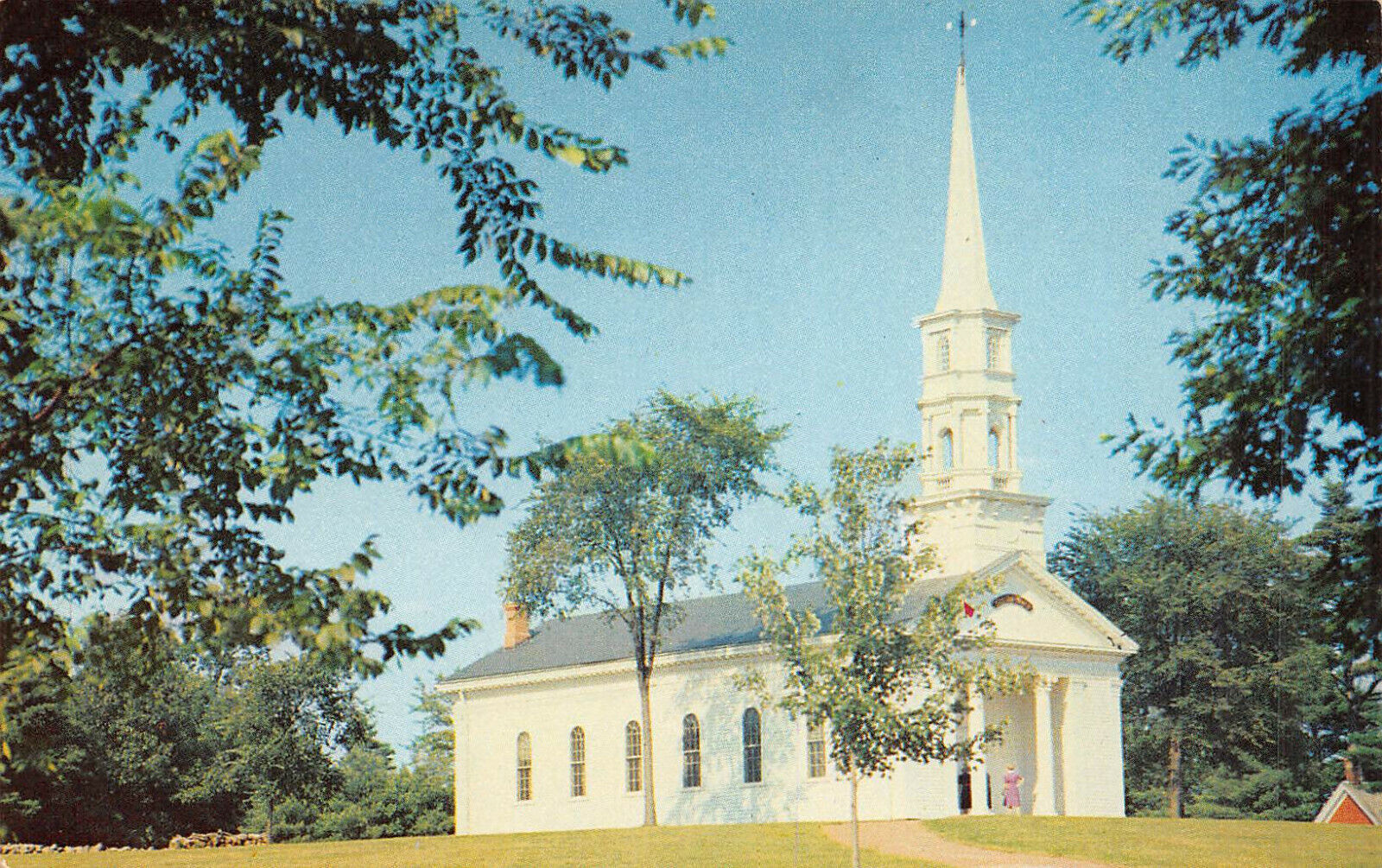 South Sudbury Massachusetts Martha Mary Chapel CHROME UNPOSTED  - FREESHIP