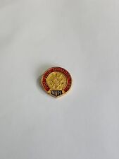 I.A.M. 751 Club Member 1991 MNPL Pin Tie Tack Machinists Union Red Blue & Gold picture