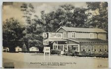 Bartonsville Pa Pocahontas Grill and Cabins Postcard M19 picture