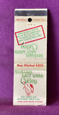 Matchbook Cover Original Last Word Chicken Downers Grove Illinois picture