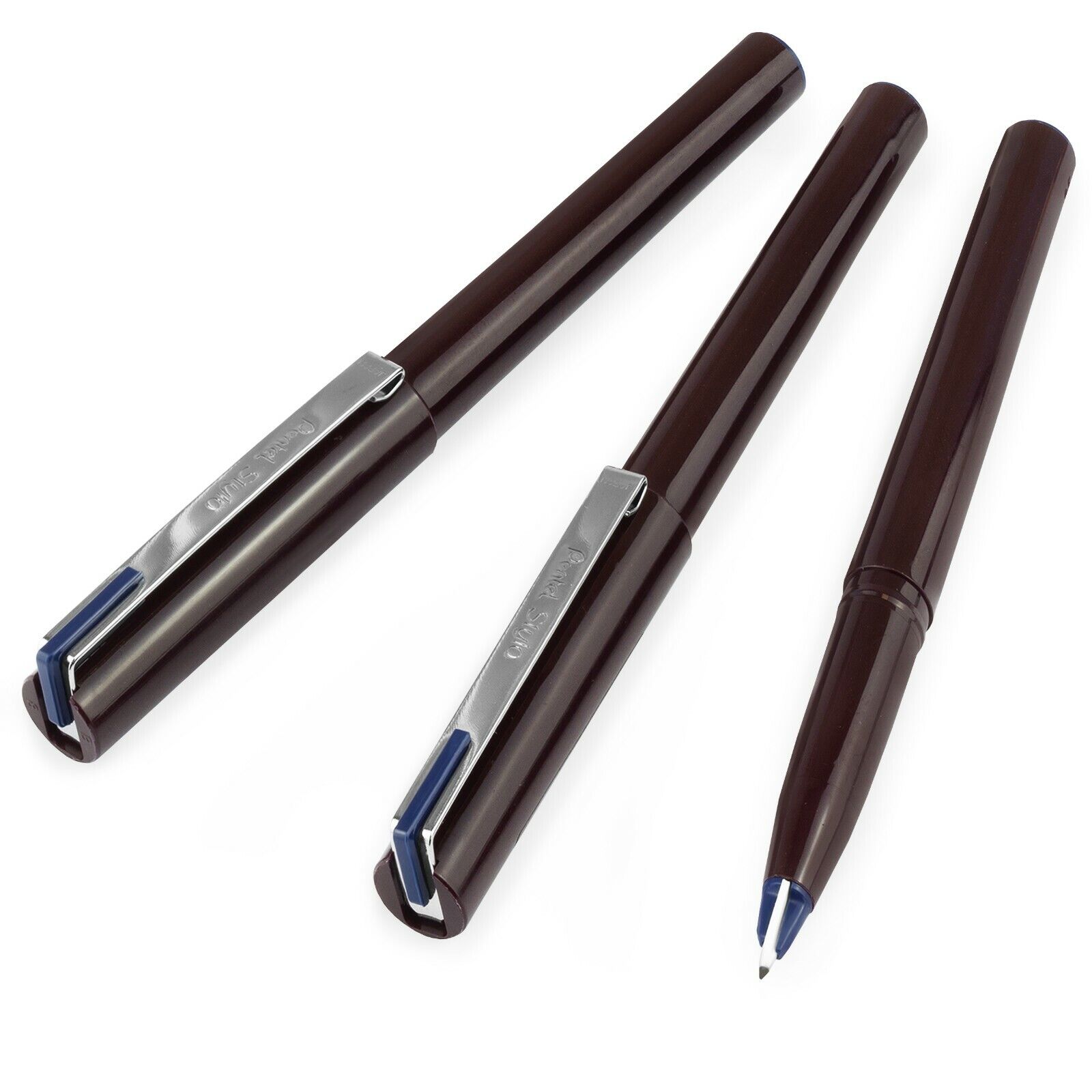 Pentel JM20 Stylo Disposable Fountain Pen – Navy Blue Ink - Pack of 3