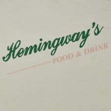 1980s Hemingway's Restaurant Menu Kidder Street Wilkes-Barre Pennsylvania picture