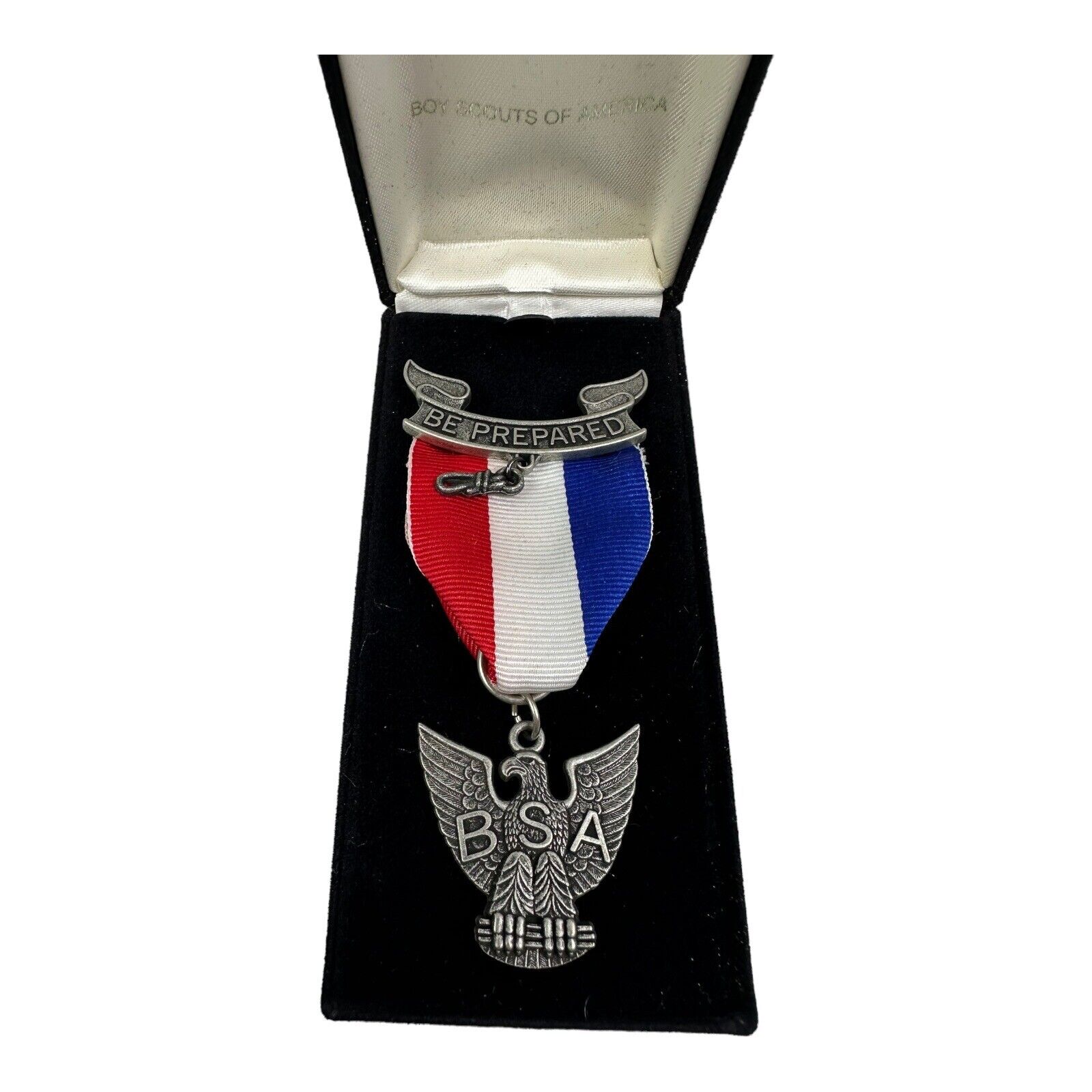 Eagle Scout Rank Boy Scouts Of America Award BSA Be Prepared Ribbon Pin Medal