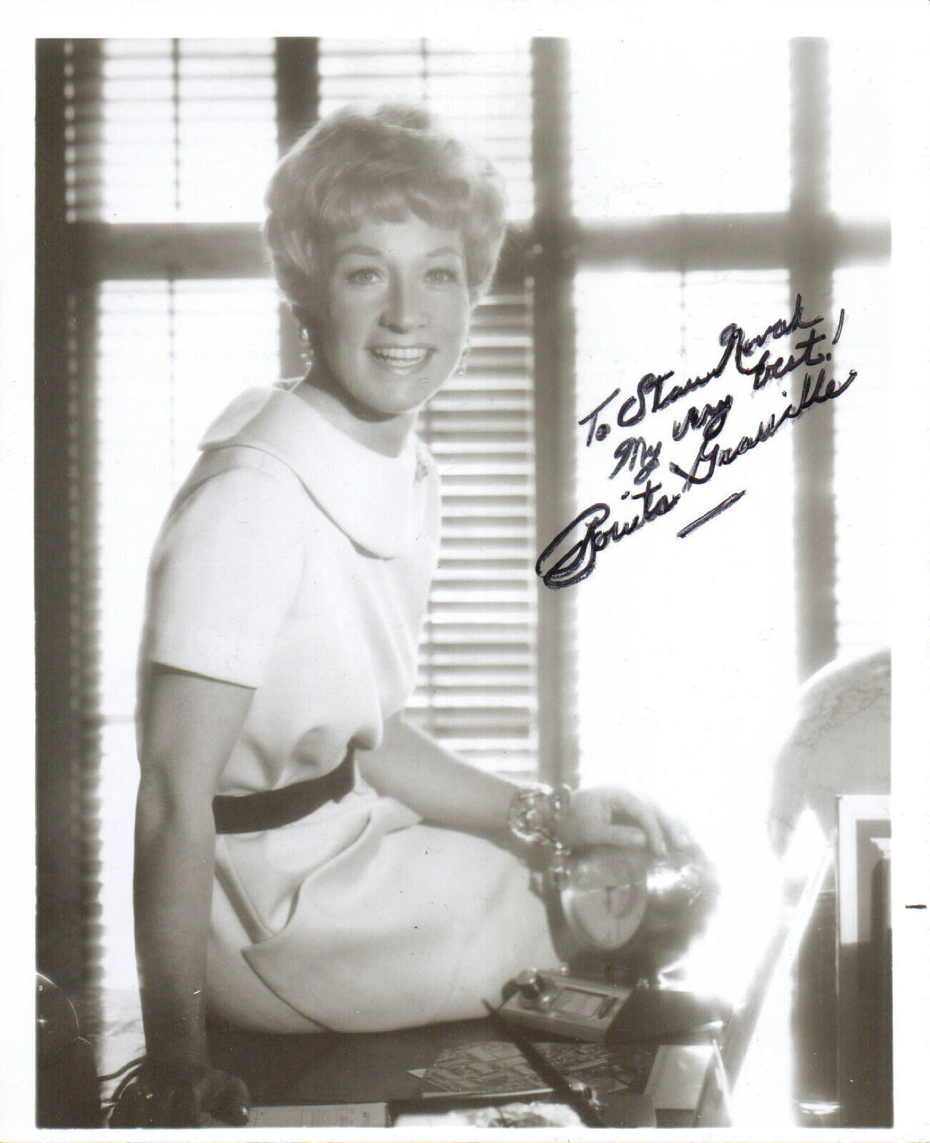 BONITA GRANVILLE (+1988) - Actress - Nancy Drew / Lone Ranger - Autograph Photo