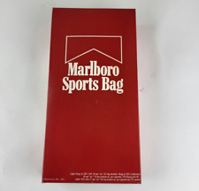 Marlboro Small Nylon Duffle Bag Vintage 1987 Sports Gym Bag Red Tobacco New picture