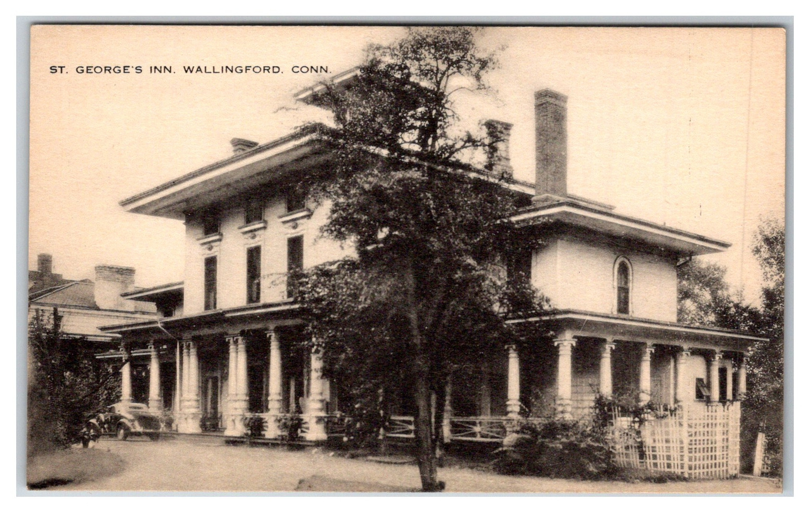 WALLINGFORD CT ST. GEORGE'S INN  Historic home hotel UNP