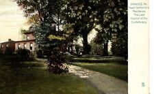 Postcard Major Sutherlin's Residence, Last Capitol of Confederacy, Danville, VA picture