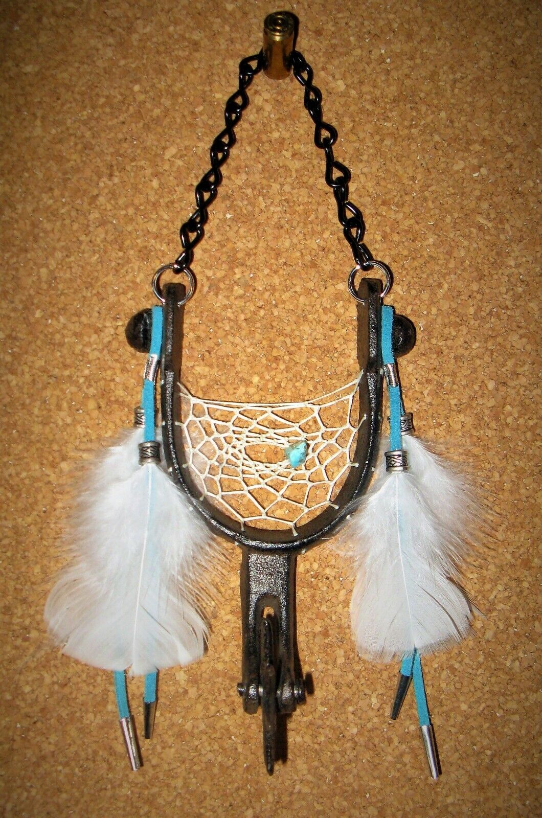 Boot Spur DREAM CATCHER Handcrafted Cowboy Rustic Western Equestrian Decor