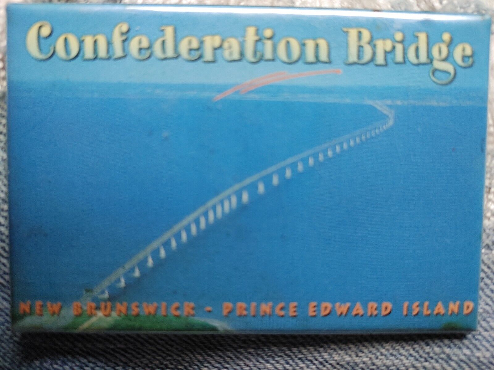 New Brunswick Confederation Bridge Refrigerator magnet travel souvenir...
