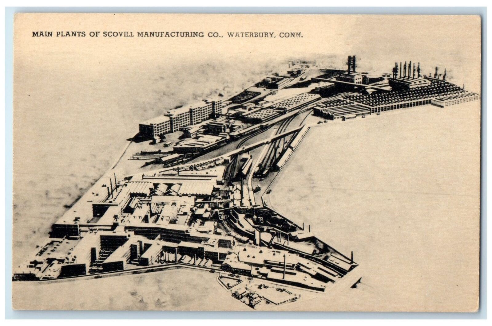 c1910s Main Plants Of Scovill Manufacturing Co. Waterbury Connecticut Postcard